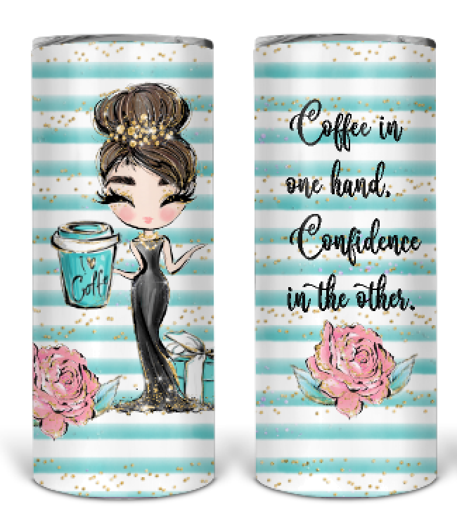 Coffee and Confidence 20oz. Tumbler