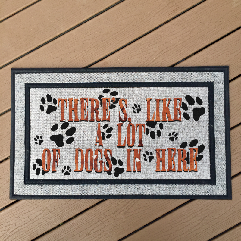 Lot of Dogs Welcome Mat