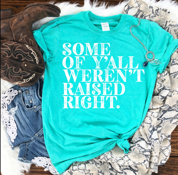 Some of Y'all Weren't Raised Right Tee