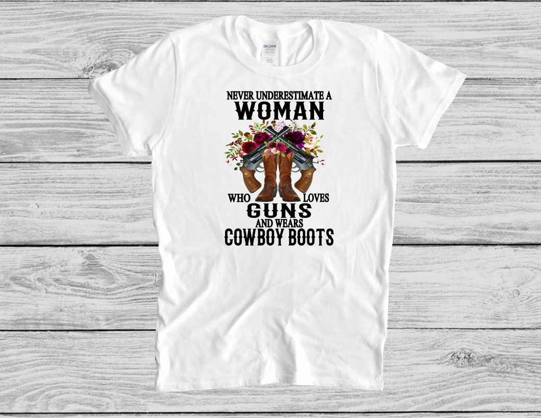 Never Underestimate a Woman Tee